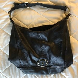 Fossil Black Leather Bag